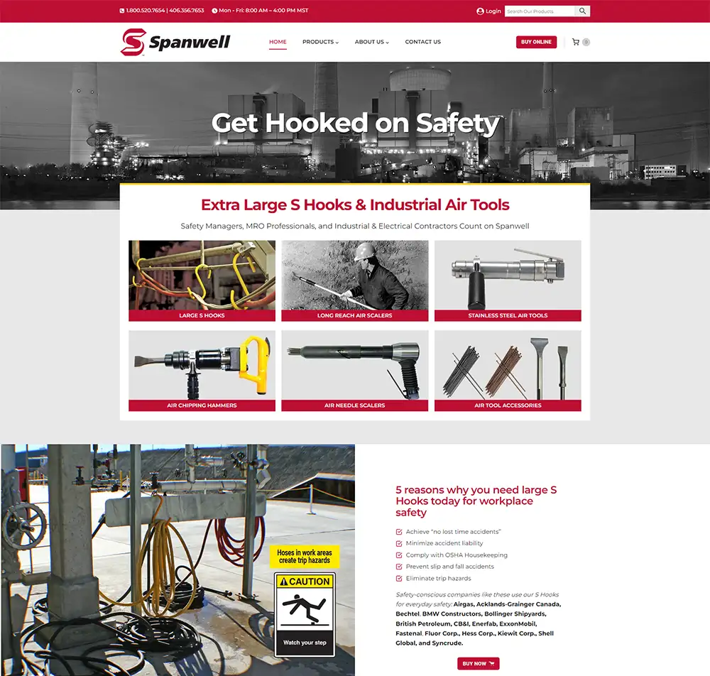 E-Commerce website for a manufacturer