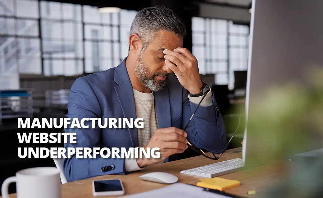 Manufacturing website is underperforming