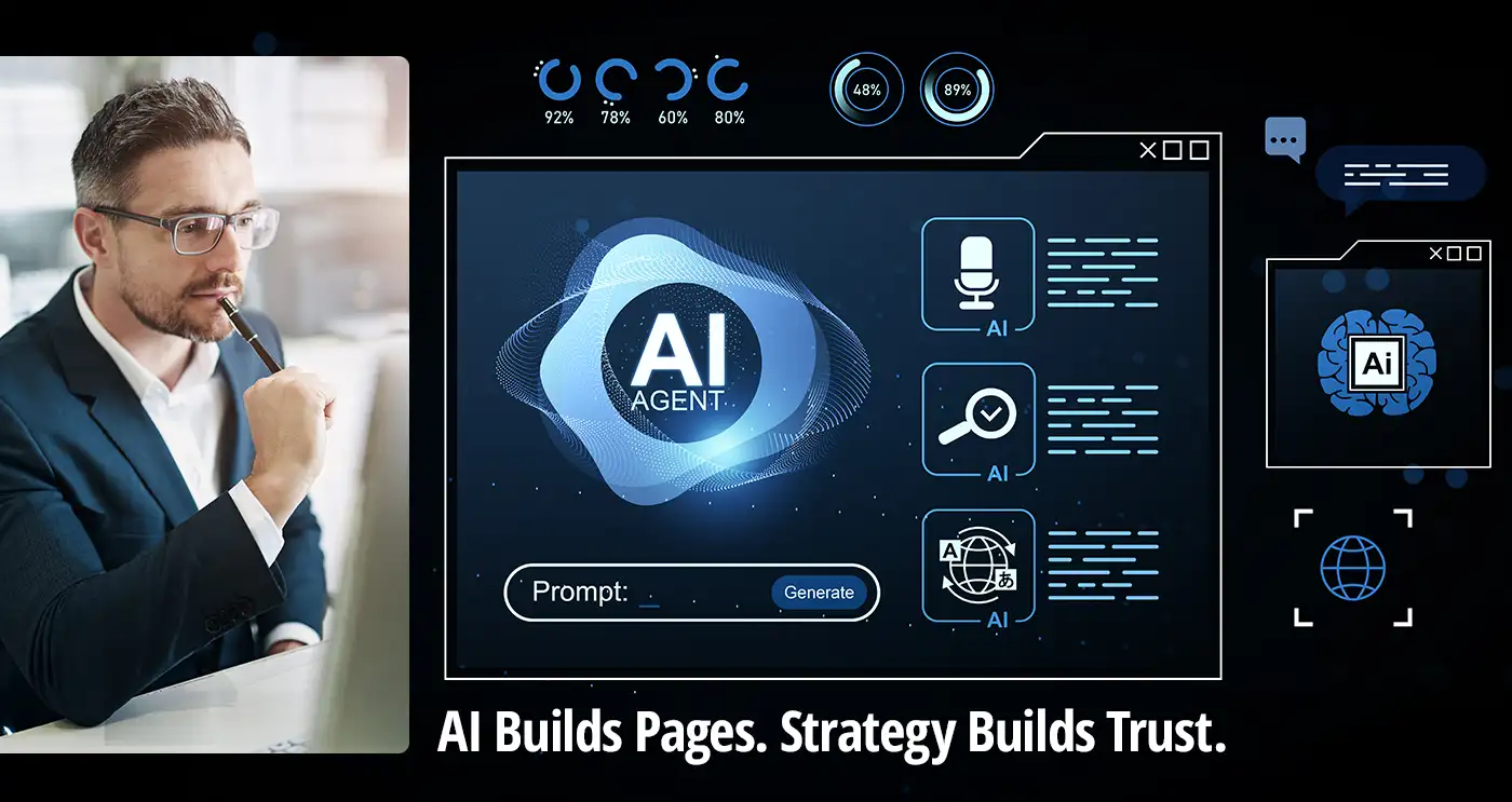 AI for Creating Industrial Websites: What It Can Do, Where It Falls Short, and Why Strategy Still Wins